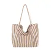 Bolsa bucket listrada color block única para mulheres, nova bolsa de ombro e transversal da moda 2026, bolsa tote fashion para meninas
