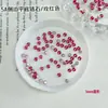 Rhinestones de Circonia Rojo Rosa para Uñas, Rhinestones de Circonia Rojos Biselados Deslumbrantes Famosos en Internet, Mini Rhinestones Pequeños, Rhinestones para Uñas con Forma de Marquise