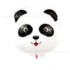 Globo de película de aluminio con diseño de cabeza de panda de dibujos animados de Amazon para fiesta de cumpleaños infantil, globo decorativo de papel de aluminio con forma de animal
