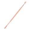 Cuchara de limpieza de oídos multifuncional con resorte en espiral y doble cabezal de acero inoxidable en oro rosa en stock de fábrica.