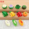 Nuevo Modelo de Serie de Verduras Semi-Tridimensional, Accesorios de Resina de Pegamento de Crema DIY Hechos a Mano, Adornos para el Cabello, Colgantes Decorativos