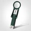 Cortauñas Individual Juego de Cortauñas de Regalo para Personas Mayores con Lupa Anti-Salpicaduras Violín Apertura Grande Cortauñas