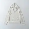 Venta al por mayor de ropa para mujer transfronteriza: Nuevo top de punto a rayas con capucha casual versátil de moda de verano y chaqueta versátil