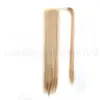 Peluca de extensión de cabello de fibra química peluca de cabello largo y liso europea y americana peluca de fibra química con velcro peluca de coleta