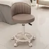 Banqueta Baixa Universal com Rodinhas para Elevação Uso Doméstico com Encosto Pequena para Sala de Estar Quarto Cadeira de Maquiagem Rodízios Móveis para Rejuntes Banqueta
