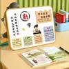 Enfeites de Mesa para Estudantes Autodisciplina e Perseverança Decoração de Mesa Aprender é Difícil Perseverança Inspirador Legal Relógio de Perseverança Livro de Aprendizado Real