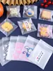 Bolsa de Embalaje Crujiente Copo de Nieve Pastel de Luna Yema de Huevo Crujiente Pastel de Frijol Mungo Turrón Galleta de Arándano Galleta para Hornear Bolsa con Cierre