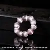 Contas pequenas redondas de ágata de cristal natural com anéis de corrida, acessórios de joias DIY feitos à mão, materiais para pulseira de 4 mm, atacado de pingentes