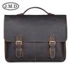 Jiameda Retro Casual Pasta de Couro Bolsa Masculina de Negócios Fábrica Atacado Bolsa de Ombro Bolsa de Computador