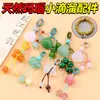 Colgante de Ágata Natural Accesorio del Año del Caballo Cristal de Loto Colgante Mini Pequeño Accesorios para Pulsera DIY