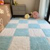 Tapete de pelúcia de cabeceira, quarto, pavimentação completa, costura, espuma, tapete de chão, cortável, quarto de menina, tapete de tatame, casa