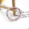 Nueva Celebridad de Internet Cuerda para el Cabello de Peluche Dulce Banda Elástica Alta Tendón de Goma Duradero Cuerda para Atar Color Anillo Básico Diario para el Cabello para Mujeres