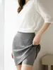 Shorts de Seguridad Control de Abdomen Ropa Interior para Mujer Dos en Uno Sin Costuras Anti-Exposición No se Enrollan Leggings de Seda Helada Pantalones Cortos de Falda Finos de Verano