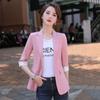 Chaqueta de Traje Pequeña Drapeada Casual para Mujer 2023 Verano Nueva Versátil Estilo Pequeño Chanel Top de Traje Profesional Pequeño