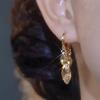 Pendientes de borla de topacio diamante geométrico de alta gama de moda 2024 nuevos pendientes de personalidad con incrustaciones de diamantes que combinan con todo pendientes