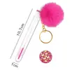 Pincel de Cílios com Pom-Pom, Fivela Dourada de Rosto Sorridente, Embalado em Tubo para Venda por Atacado, Curvador de Cílios Descartável com Cabo de Cristal, Pincel para Sobrancelhas, Ferramenta de Beleza para Cílios