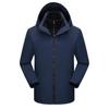 Conjunto de ropa de asalto tres en uno para otoño e invierno, para exteriores, para montañismo, para hombre y mujer, con logotipo, forro polar, ropa de trabajo bordada