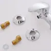 Grifería de cobre personalizada de fábrica para mezcla de agua caliente y fría, grifo de baño para bañera, oculto, a prueba de explosiones, ducha príncipe arriba y abajo