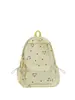 Mochila estudiantil estampada estilo bosque, fresca y de colores caramelo, ligera, simple, de gran capacidad, mochila juvenil para el campus