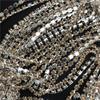 Venta al por mayor al contado Cadena de garra de diamantes de imitación de 2 mm a 6 mm Garra de cobre Cadena encriptada Funda para teléfono móvil Cadena de diamantes para iluminación Accesorios de joyería DIY