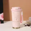 Taza de Café Sensible a la Temperatura Acero Inoxidable 316 Taza Aislada Alto Valor Estético Taza de Agua de Doble Capa para Hombres y Mujeres Taza de Viaje Portátil Regalo