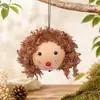 Kit de material para manualidades de muñeca con pelo rizado de calabaza con forma de huevo, accesorios de muñeca lindos con temática de bosque, venta directa del fabricante