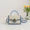 2026 Bolsas Femininas para Comércio Exterior, Estilo de Nicho, Cores Contrastantes, Bolsa de Mão e Bolsa Transversal, Atacado Transfronteiriço, Bolsa Quadrada Pequena de Ombro Versátil e da Moda