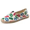 Verão Novo Sapatos Tecidos de Palha Masculinos e Femininos Sapatos de Pescador com Corda de Cânhamo Lona Respirável Casual Slip-on Sapatos Preguiçosos Sapatos de Linho
