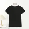 Camiseta Básica de Mujer Fina, Caída, Color Sólido, Cuello Redondo, Manga Corta, Transpirable, de Algodón Lyocell, Versátil, Ajustada, para Llevar por Debajo
