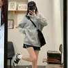 Sudadera de media cremallera para mujer, Nueva tendencia Otoño 2026 Estilo deportivo, Hombro normal Manga larga Chaqueta, Cardigan casual