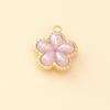 Accesorios de joyería de bricolaje, colgante de flor de cerezo con aceite de aleación, pendientes elegantes de viento Hyon, accesorios para el cabello, accesorios para pulseras, material al por mayor