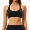 Chaleco Deportivo Ajustado de Tela Cepillada en Color de Contraste con Almohadillas Extraíbles en el Pecho, Transpirable, Cómodo, de Secado Rápido, Ropa de Yoga, Top de Fitness 4539