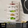 Estante Plegable para Preparación de Cocina, Estante Multifuncional para Almacenamiento de Alimentos, Estante de Preparación Multicapa Montado en la Pared