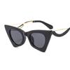 Nuevas Gafas de Sol Selfie Moldeadoras de Rostro Forma Cat-Eye, Lentes Planos, Gafas de Sol de Moda Personalizadas para Pasarela de Mujeres 2815