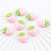 Accesorios de Resina Funda para Teléfono Móvil Fresa Pequeña Materiales para Pintar Resina Epoxi Accesorios para el Cabello para Niños Venta al por Mayor DIY Almohadilla de Tinta