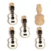 Colgante de Nota Musical de Guitarra Esmaltada Colorida Serie de Instrumentos de Piano Accesorios para Joyería DIY Encanto para Llavero W505