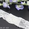 Acabamento de Renda Elástica Branca com Padrão Estilo Francês Tanglong 6cm Decoração de Borda para Vestido de Noiva Lingerie Acessórios de Renda DIY