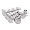 Rebite de ferro semi-oco de cabeça chata grande galvanizado rebite semi-oco chato redondo preto rebite de ferro rebite de cabeça chata fábrica