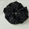 Nuevo scrunchie floral estilo coreano para mujer, liga para moño de alta gama, alta elasticidad, accesorio para el cabello de verano