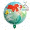 Balão de Folha de Alumínio da Princesa Ariel Sereia de Cauda Longa Decoração de Festa de Aniversário Temática Oceano para Crianças