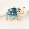 Llavero Creativo de Elefante con Incrustaciones de Diamantes de Colores Serie Animal Colgante de Coche Pequeño Regalo Accesorios para Llaveros