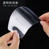Conjunto de 5 peças de raspadores de bolo transparentes para assar, raspadores plásticos semicirculares para alisar cobertura de bolo e massa