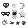 Zuecos Transfronterizos Zapato Flor Accesorios DIY Planeta Conejo Sandalia Desmontable Flor Hebilla Accesorio Pieza Única
