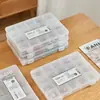 Caja de almacenamiento de joyería importada de Japón pendientes pendientes pendientes collares accesorios para el cabello multi-rejilla portátil caja de gran capacidad