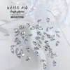 Champagne Transparente Marquise Zircón Super Brillante Joyería para Uñas Transparente Fondo Puntiagudo Forma de Gota de Agua con Alas de Mariposa Diamante para Uñas Joyería al por Mayor