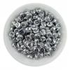 Cuentas de Letras Inglesas de 4*7mm Fondo Plata Antigua Letras Negras Acrílico Cuentas Sueltas Pulsera de Amistad con Cuentas Accesorios para Joyería DIY
