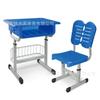 Fabricante de Mesa e Cadeira Estudantil Escola Individual Plástico ABS Aço Plástico Altura Ajustável Ecológico Ajuste de Altura do Encosto