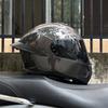 Casco de Motocicleta Certificado Orz3C para Hombres y Mujeres Casco Integral de Doble Visor Verano Personalizado Cola Cobertura Semi-Integral Bluetooth