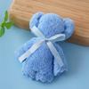 Toalla de Oso con Borde de Terciopelo Coral, Color Sólido, Toalla Facial Absorbente, Regalo de Boda, Regalo para Dama de Honor, Toalla Suave para el Hogar y la Belleza