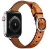 Adequado para Apple Watch 34567Se Pulseira Slim-Fit, Pulseira de Couro Fina para Apple Watch de Couro de Primeira Camada